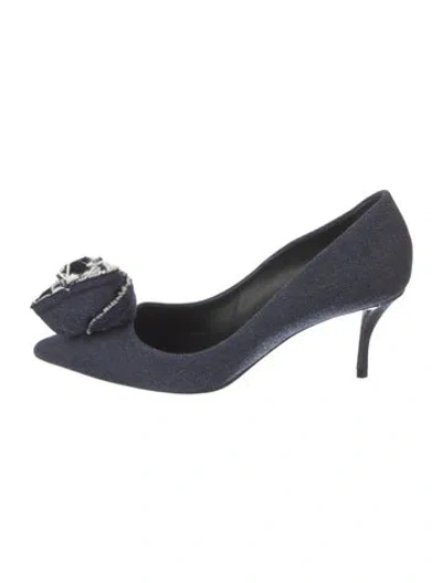 Pre-owned Roger Vivier Denim Pumps In Blue
