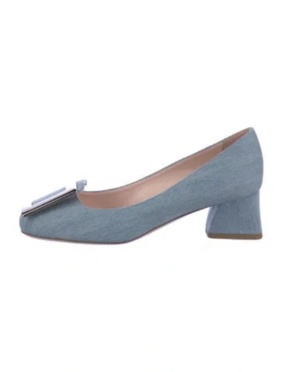 Pre-owned Roger Vivier Denim Pumps In Blue