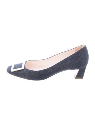Pre-owned Roger Vivier Denim Pumps In Blue