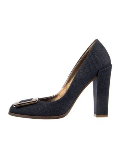 Pre-owned Roger Vivier Denim Pumps In Blue