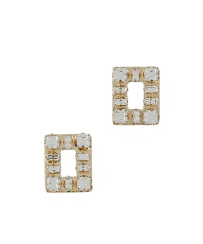 Roger Vivier Diamond Earrings In Gold