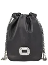 Roger Vivier Pilgrim Chain Strap Bucket Bag Rectangular