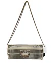 Roger Vivier Ecru Pvc Crystal Buckle Clutch Bag (authentic Pre-loved)