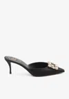 Roger Vivier Efflorescence 65 Satin Mules