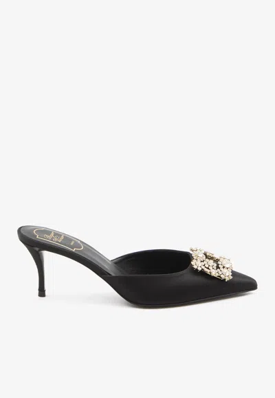 Roger Vivier Efflorescence 65 Satin Mules