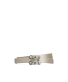 Roger Vivier Efflorescence Belt In Satin In Neutral