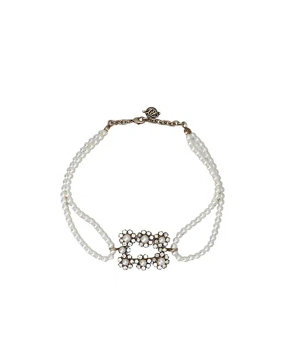 Roger Vivier Efflorescence Choker In Metallic