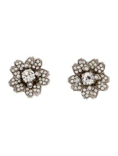 Pre-owned Roger Vivier Efflorescence Clip-on Earrings In Multi