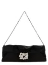 Roger Vivier Efflorescence Clutch In Black