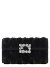 Roger Vivier Buckle Embellished Chain Strap Shoulder Bag In Black