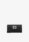 Roger Vivier Efflorescence Crystal Embellished Satin Clutch