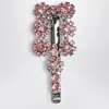 Roger Vivier Efflorescence Hair Clip Silver Pink