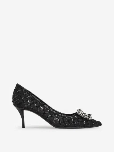 Roger Vivier Efflorescence Heeled Shoes In Black