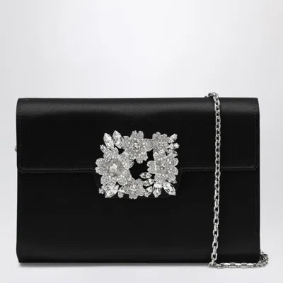 Roger Vivier Efflorescence Mini Clutch In In Black