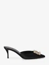Roger Vivier Efflorescence Mules In Black