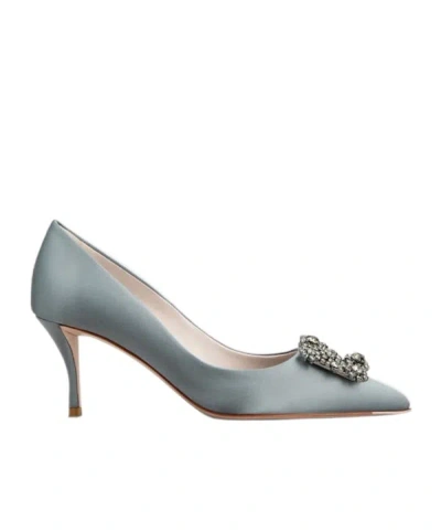 ROGER VIVIER EFFLORESCENCE PUMPS IN SATIN