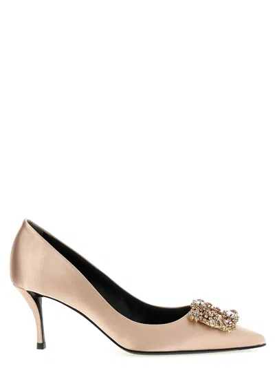 Roger Vivier Efflorescence Pumps In Golden
