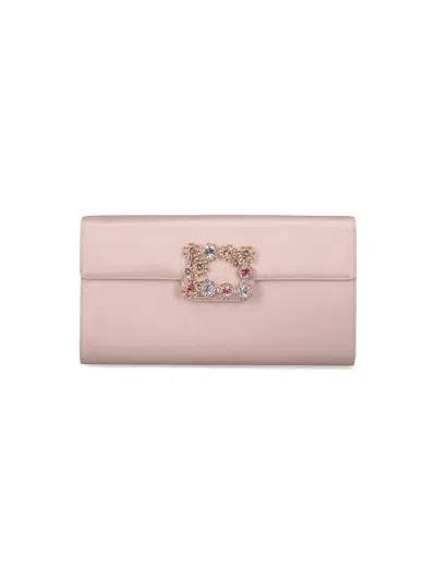 Roger Vivier 'efflorescence' Satin Clutch Bag