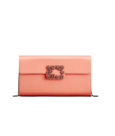 Roger Vivier Efflorescence Shoulder Bag In Pink