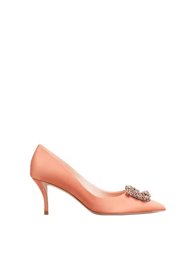 Roger Vivier Efflorescension High Heels In Pink