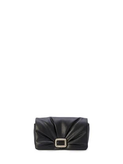 Roger Vivier Elegant Black Clutch For Women – High-end Designer Ss24 Collection