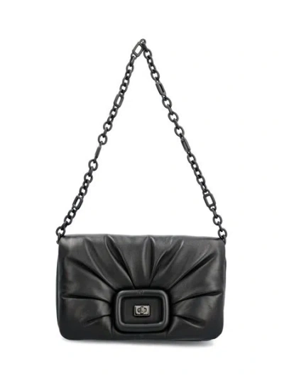 Roger Vivier Elegant Black Shoulder Handbag For Women