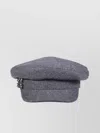 Roger Vivier Embellished Brooch Sailor Cap In Gray