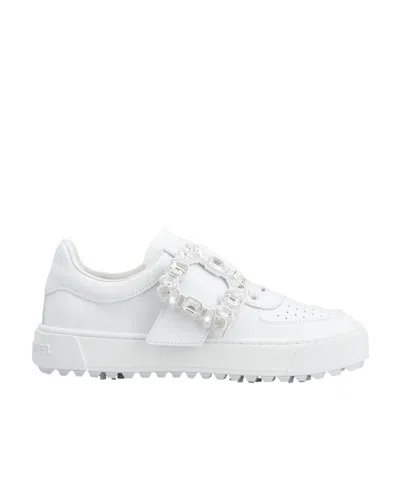 ROGER VIVIER ROGER VIVIER EMBELLISHED BUCKLE SNEAKERS