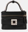 Roger Vivier Embellished Zipped Tote Bag In Black