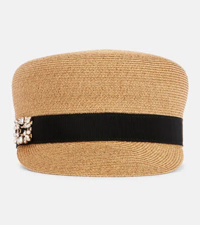 Roger Vivier Embellished Paper Hat