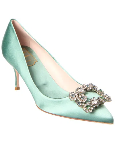 ROGER VIVIER ROGER VIVIER EMBELLISHED SATIN PUMP