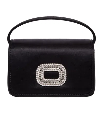 Roger Vivier Metal Chain Shoulder Bag In Black