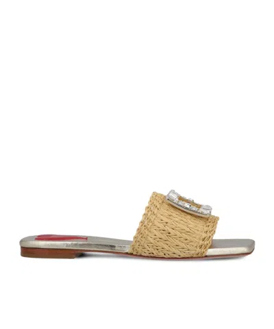 ROGER VIVIER ROGER VIVIER EMBELLISHED SLIP-ON SANDALS