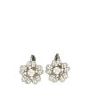 ROGER VIVIER EMBLEM METAL BOUQUET EARRINGS