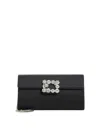 Roger Vivier Envelope Flap Flower Buckle Handbag