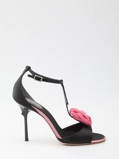 ROGER VIVIER EPINE ROSE SANDALS