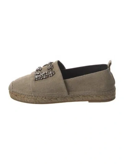 Pre-owned Roger Vivier Espadrilles In Neutrals
