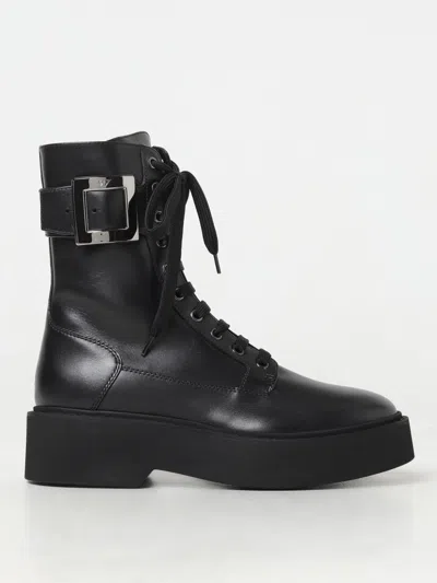 ROGER VIVIER FLAT ANKLE BOOTS ROGER VIVIER WOMAN COLOR BLACK,416556002