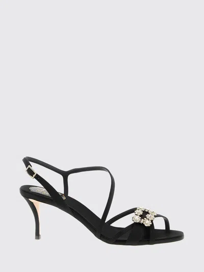 Roger Vivier Flache Sandalen  Damen Farbe Schwarz In Black