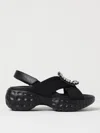 Roger Vivier 40mm Viv Run Scuba Sandals In Black