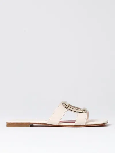 ROGER VIVIER FLAT SANDALS ROGER VIVIER WOMAN COLOR WHITE,416530001