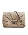 Roger Vivier Flip Shoulder Bag In Nude