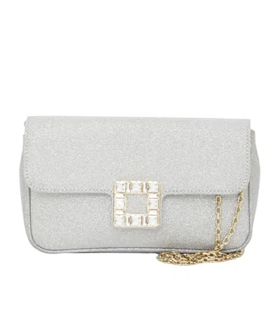 Roger Vivier Flip Shoulder Bag In White