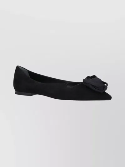 Roger Vivier Floral Pointed Toe Flat Sole Ballerina Shoes In Multi