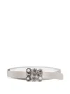 Roger Vivier Flower Belt In White