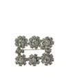 Roger Vivier Flower Brooch In Silver
