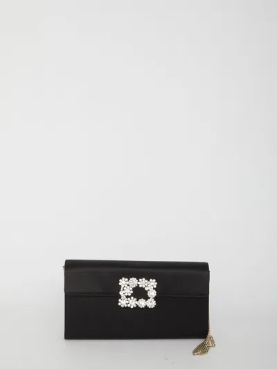 Roger Vivier Flower Buckle Pouch
