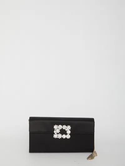 Roger Vivier Flower Buckle Pouch