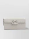 Roger Vivier Flower Crystal Envelope Clutch Bag