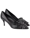 ROGER VIVIER FRILLY BUCKLE LEATHER PUMP